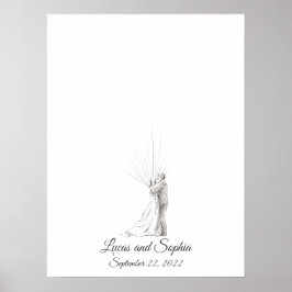 Livro de Assinaturas de Impressão Digital de Casal