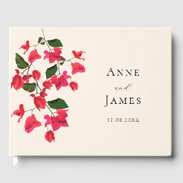 Livro de Casamento de Guest da Flor Vermelha Bouga