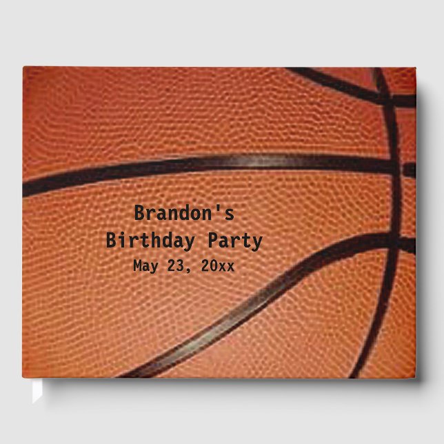 Livro de Convidado de Design de Basquete (Frente)