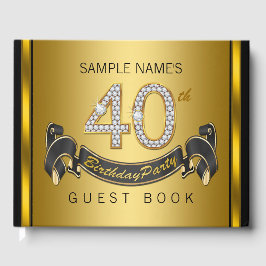 Livro de Convidado do aniversário de 40 anos