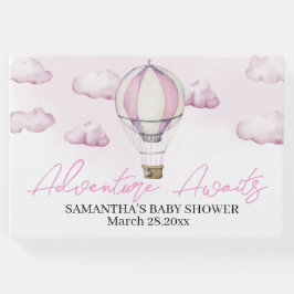 Livro de Convidado do Chá de fraldas de Ar Quente 