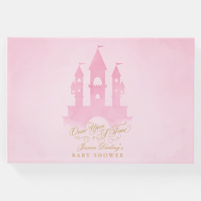 Livro de Convidado do chá de fraldas de Contos de  (Frente)