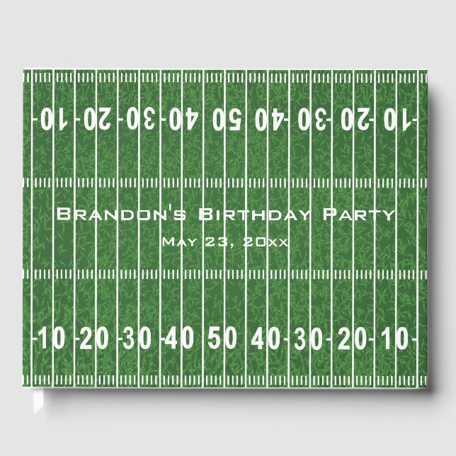 Livro de Convidado do Design de Futebol (Frente)