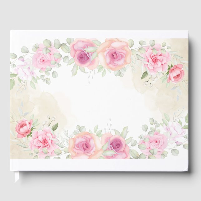 Livro de Convidado Floral (Frente)