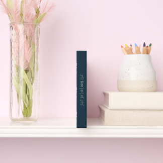 Livro de Convidados Clássico Azul Floral