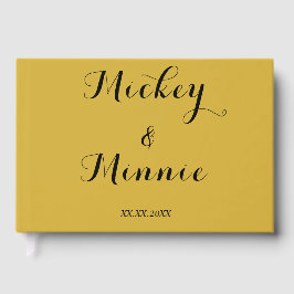 Livro de Convidados Clássico com Texto e Foto Pers