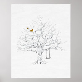 Livro de convidados da árvore de impressão digital