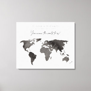 Livro de Convidados da Canvas do Mapa Mundial de A