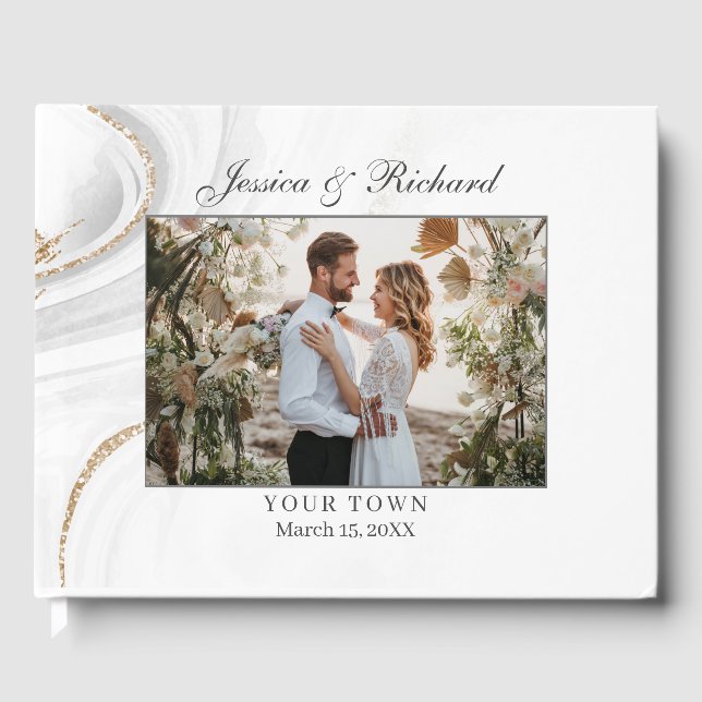 Livro de Convidados da FOTO de Casamento (Frente)