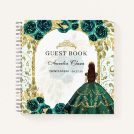 Livro de Convidados da Quinceañera Verde