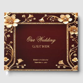 Livro de Convidados das Flores do Ouro Borgonha