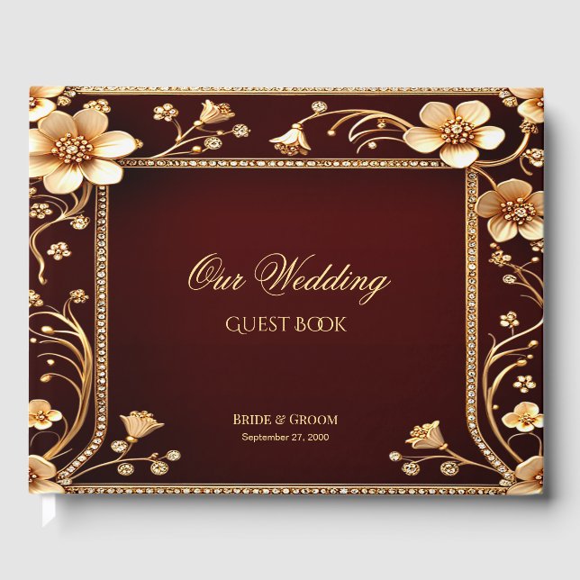 Livro de Convidados das Flores do Ouro Borgonha (Frente)