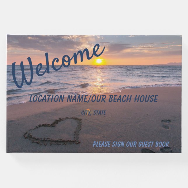 Livro de Convidados das Fontes Azuis do Sunset Oce (Frente)