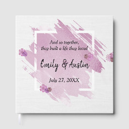 Livro de Convidados de Abstrato de Casamento com A