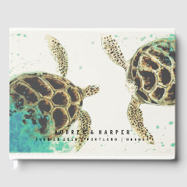 © Livro de Convidados de Amor de Tartaruga do Mar 