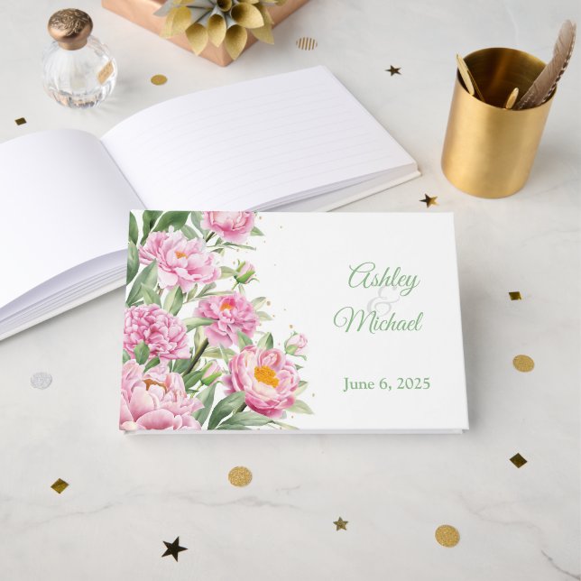 Livro de Convidados de Casamento (Frente aberta)