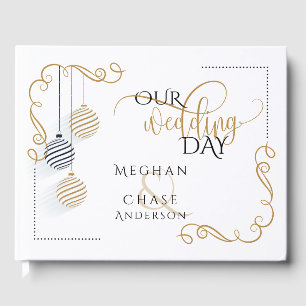 Livro de Convidados de Casamento Balas Douradas