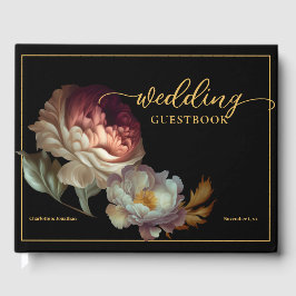 Livro de Convidados de Casamento Floral do Velho M