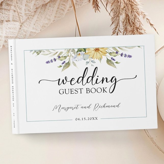 Livro de Convidados de Casamento Floral Russo de L (Criador carregado)