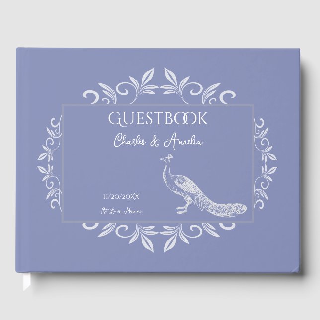 Livro de Convidados de Casamento Florestal Perivad (Frente)