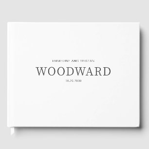 Livro de Convidados de Casamento Simples Chic