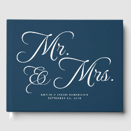 Livro de Convidados de Casamento, Sr. & Sra., mari