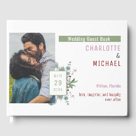 Livro de Convidados de Casamentos Red Berries & Eu