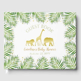 Livro de Convidados de Chás de fraldas Safari Dour