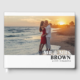 Livro de Convidados de Foto Personalizada do Tipo 