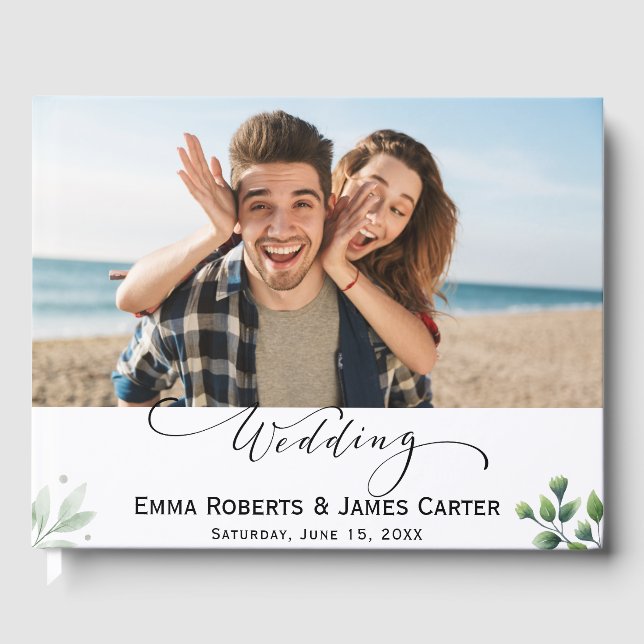 Livro de Convidados de Fotos Manuscritas de Chic (Frente)