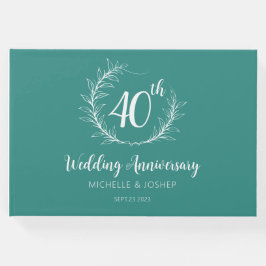 Livro de Convidados do Aniversário do Casamento El