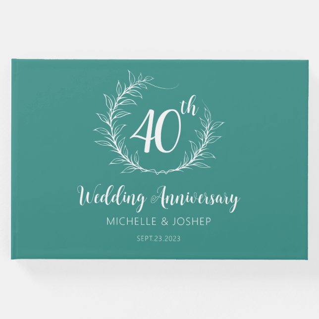 Livro de Convidados do Aniversário do Casamento El (Frente)