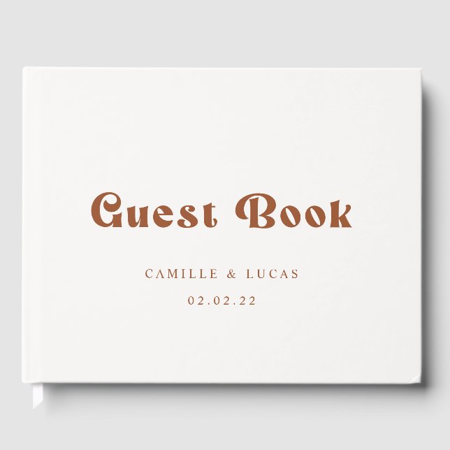 Livro de convidados do casamento de Terracotta (Frente)