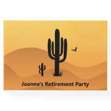 Livro de convidados do Design do Desert Cactus