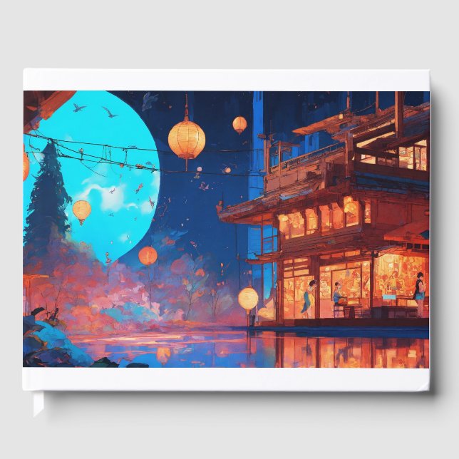 livro de convidados do estilo do artesanato (Frente)