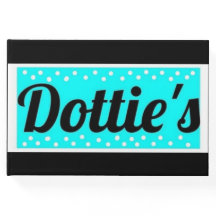 Livro de Convidados do Logotipo da Loja Dottie (Bl