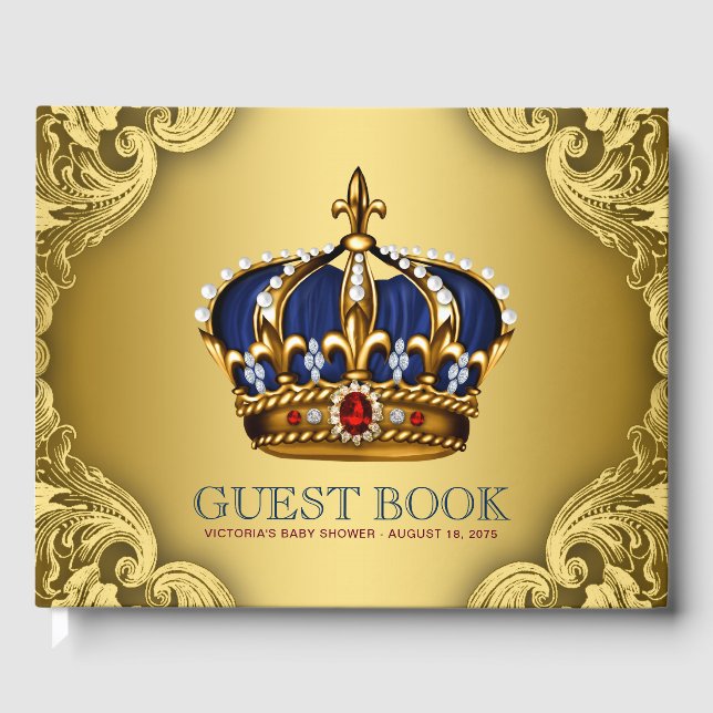 Livro de Convidados do Príncipe Chá de fraldas (Frente)