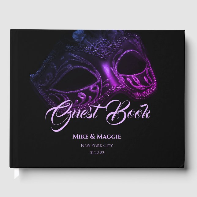 Livro de Convidados Elegante da Noite (Frente)