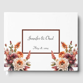 Livro de Convidados Florais de Jardim