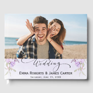 Livro de Convidados Floral Elegante