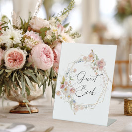 Livro de Convidados Florestal de Caligrafia Elegan