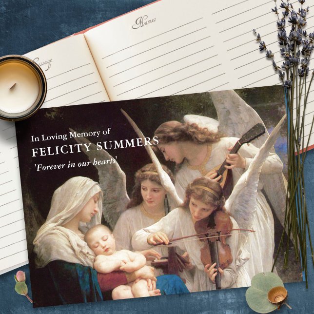 Livro de Convidados Funerários | Mary Song of Ange (funeral guest books, sympathy, celebration of life, in loving memory, memorial service, remembrance,)