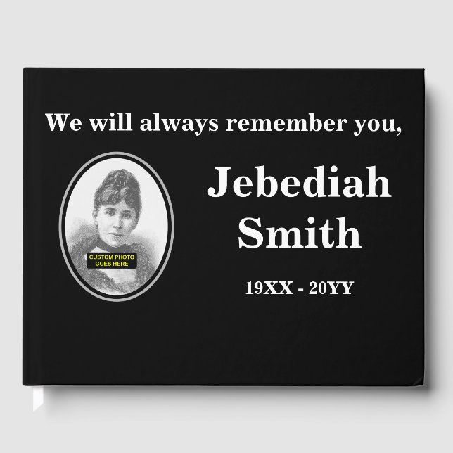 Livro de Convidados Memorial Elegante e Personaliz (Frente)