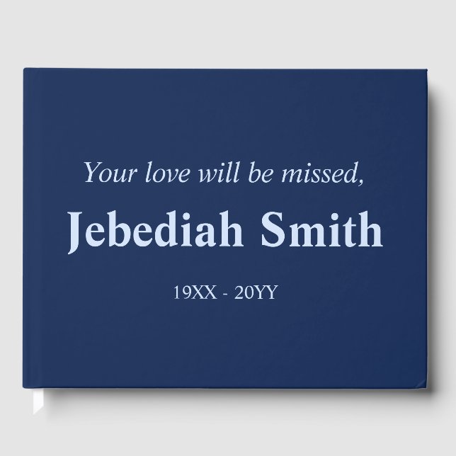 Livro de Convidados Memorial Mínimo e Feliz (Frente)