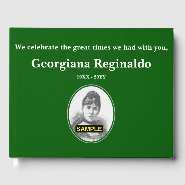 Livro de Convidados Memorial Simples e Mínimo (Frente)