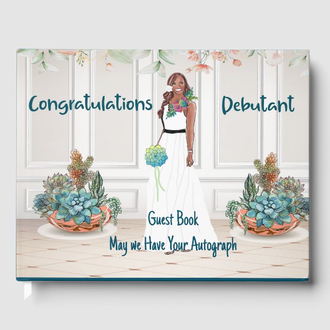 Livro de Convidados para a Celebração de Debutante (Frente)