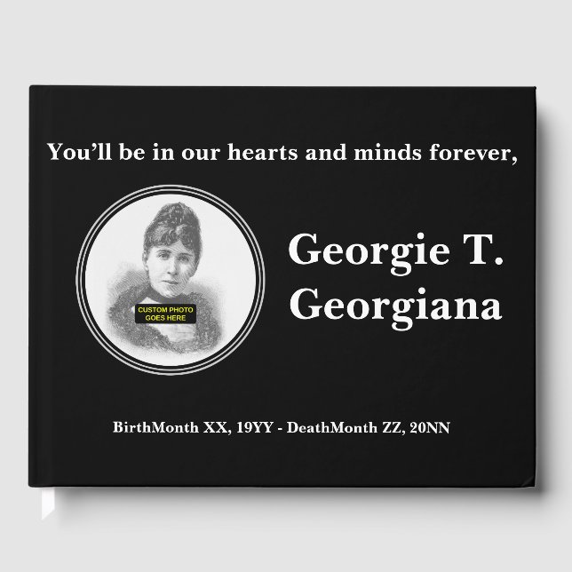 Livro de Convidados para Memorial Simples e Básico (Frente)