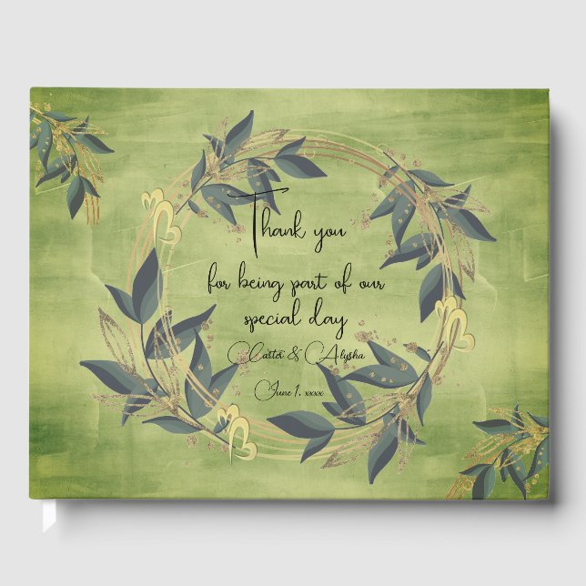 Livro de Convidados Personalizado da Feira de Oliv (Frente)