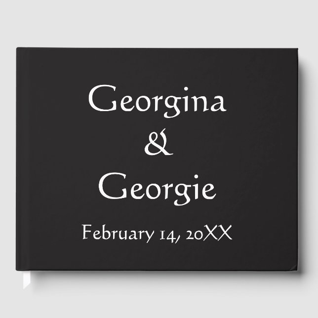 Livro de Convidados Simples, Simples, Limpo E Eleg (Frente)