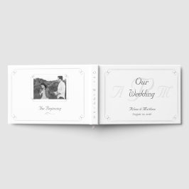 Livro de Convidados sobre Casamentos Monogramados 